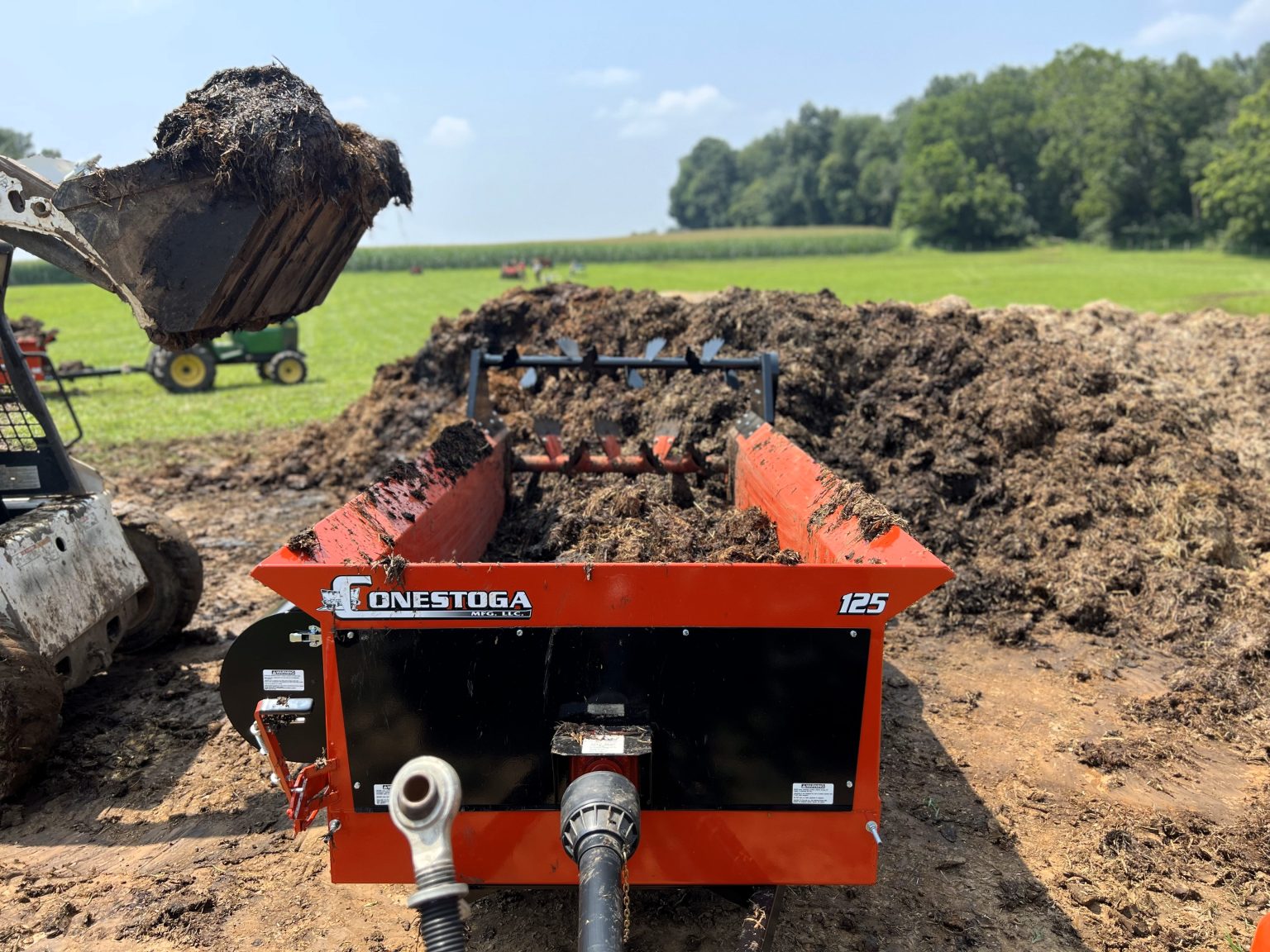 Tow Behind Manure Spreader Cu Ft Heaped Capacity