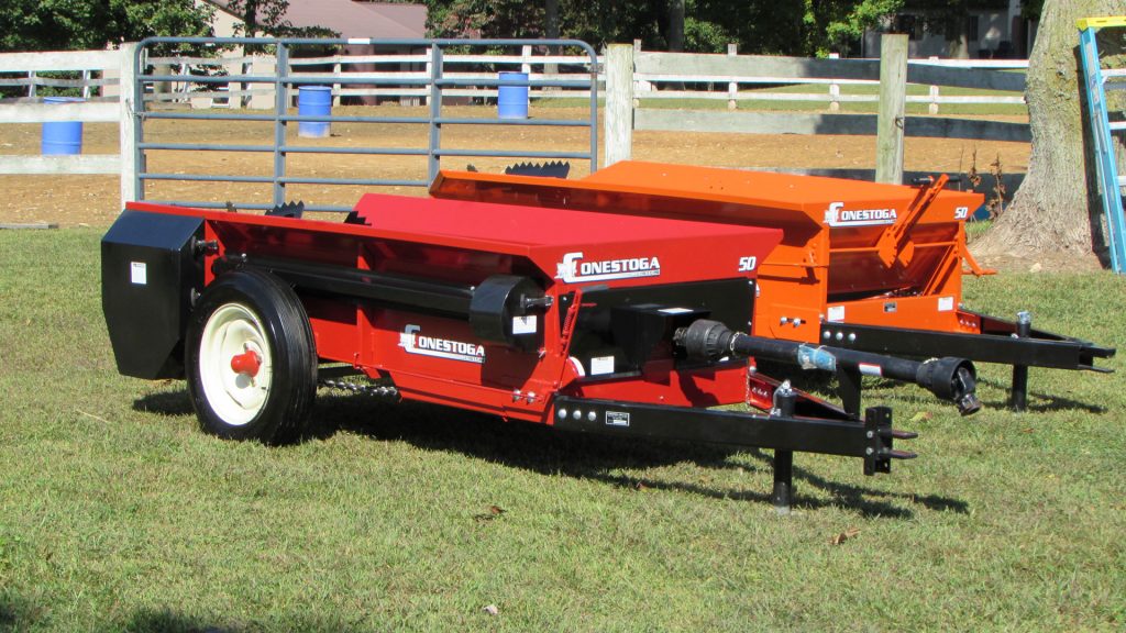 pto manure spreader 50 cubic feet of hauling